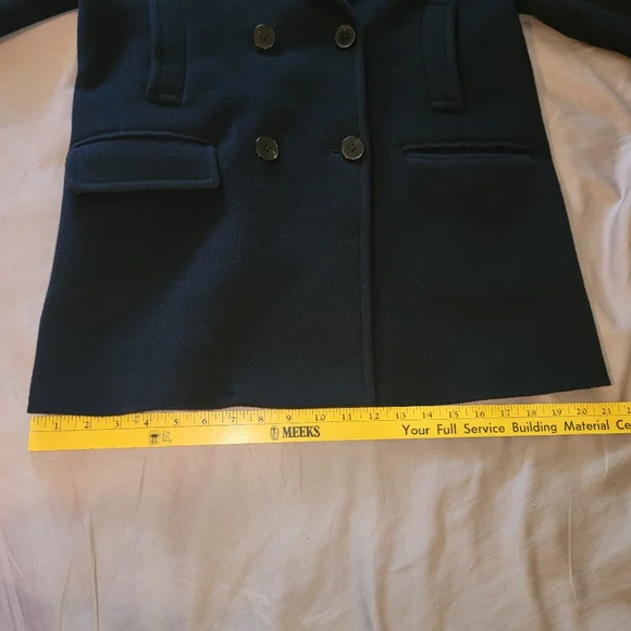 Vince Melton Coastal Navy Blue Peacoat Wool/Cashmere Blend